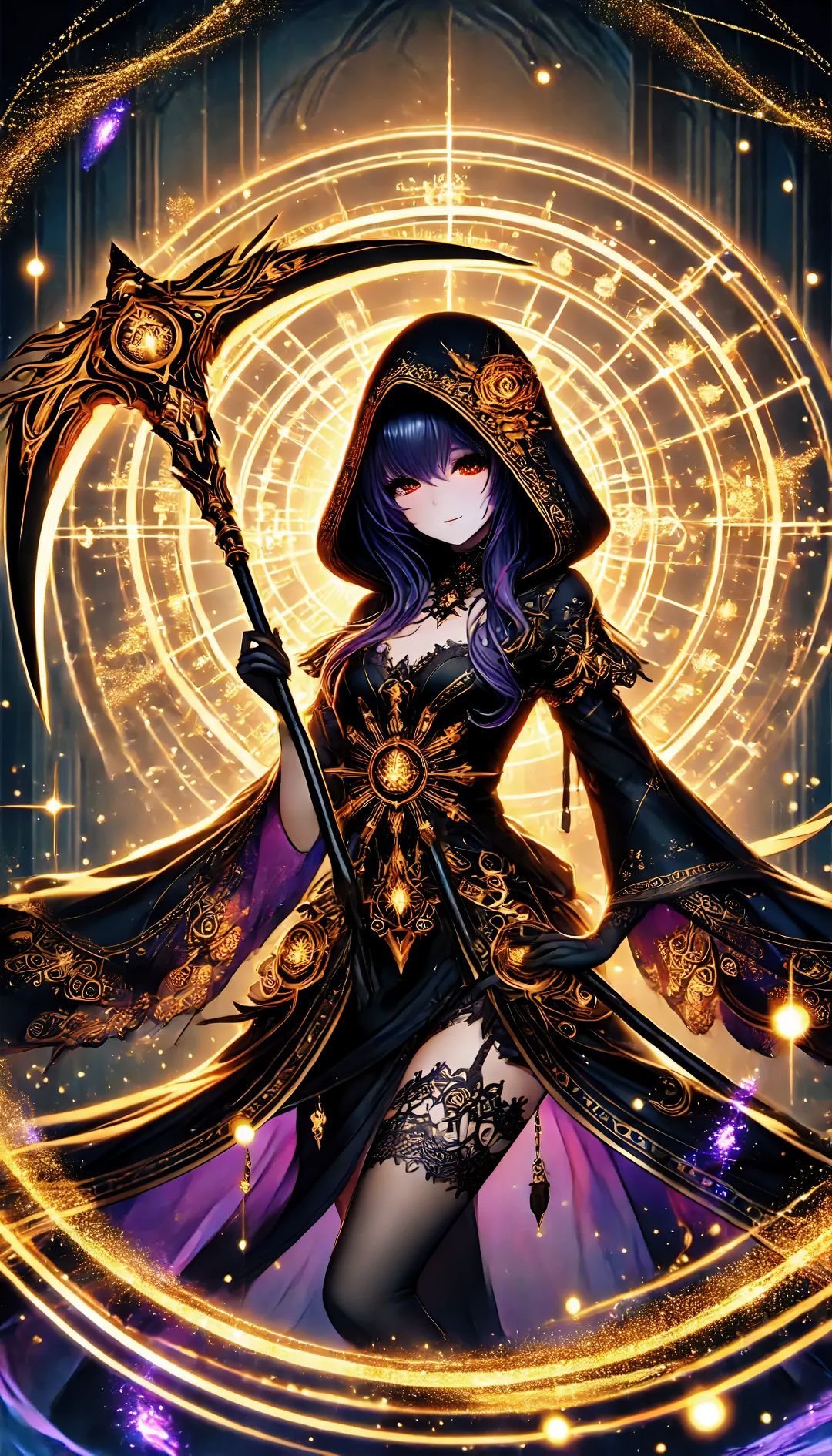 Gothic Scythe Girl